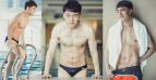 看见你的声音歌手罗马泳池清凉写真 湿身半裸秀人鱼线好身材