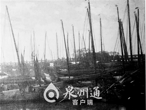 泉州港口帆船林立