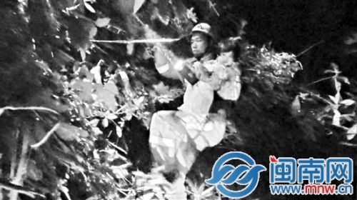 救援人员从车窗将被困人员一一救出