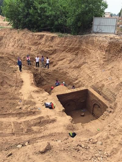 宁夏银川一工地发现汉墓 距今2000多年