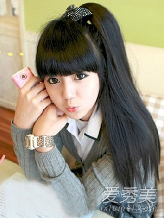 韩式马尾辫9种扎法发型图 清纯减龄