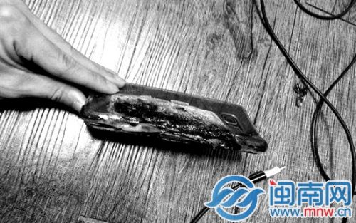 因电池起火被烧的Galaxy Note7(网图)