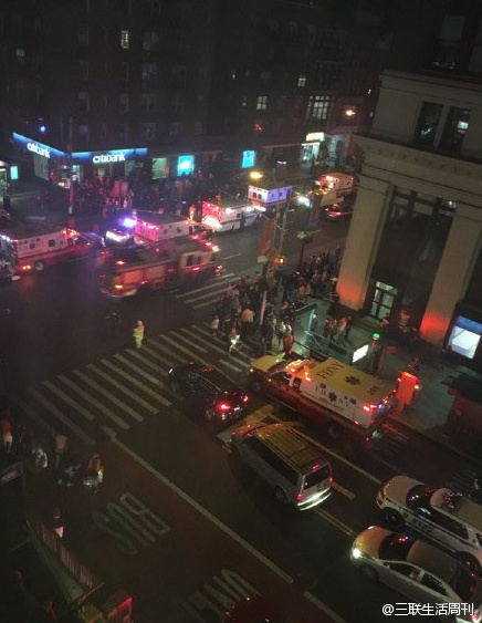 纽约 曼哈顿爆炸 现场图片:数百人已经撤离现场