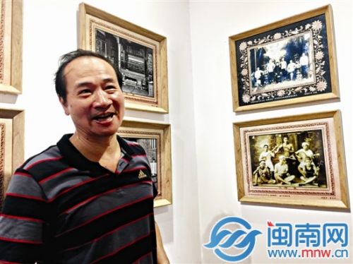 在老照片（右上）里看到了外公，而这张照片连家人都没有，观展市民特别开心