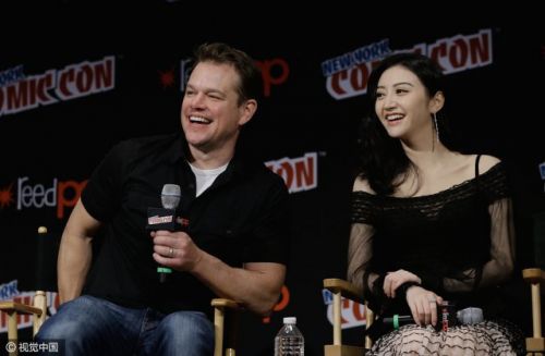 《长城》亮相漫展 景甜马特·达蒙热聊