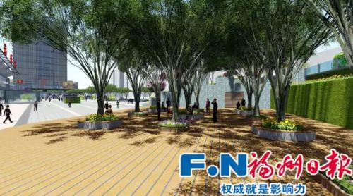 未来：南广场绿树成荫效果图