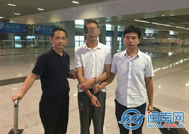 龙文警方在山东抓获犯罪嫌疑人