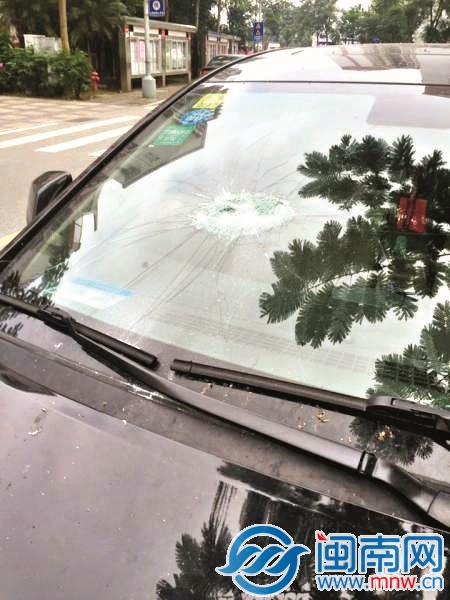 警方称，小区共11辆小车被砸