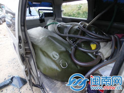 民警缴获用于盗窃柴油的作案车辆。