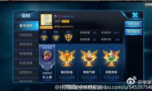 杨幂王者荣耀账号被曝光 曾经称霸服务器队友