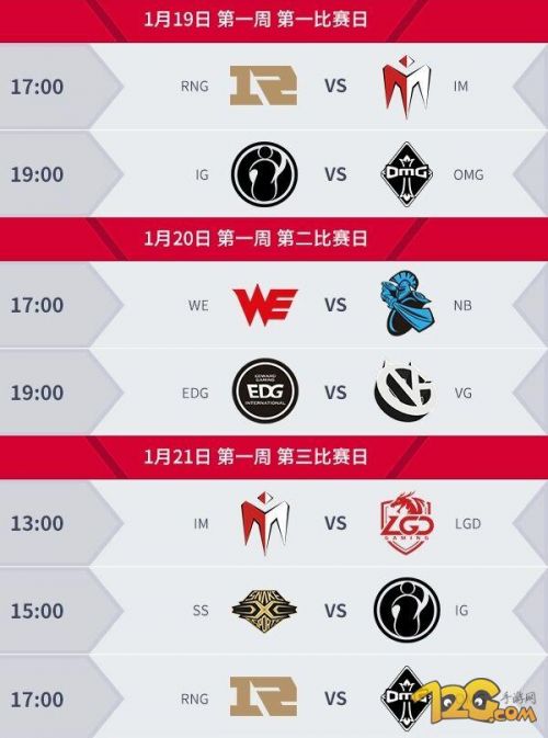 2017LPL春季赛赛程时间表完整版公布 1月19日