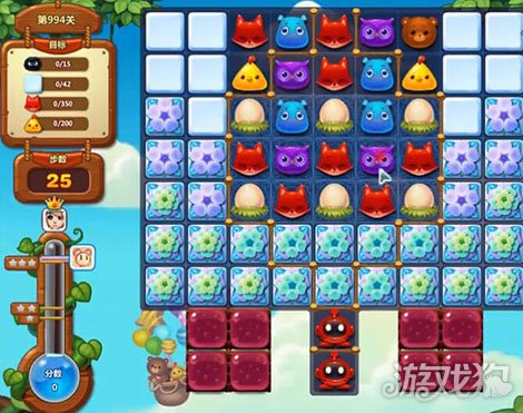 开心消消乐994关怎么过 开心消消乐994关三星通关图文解析