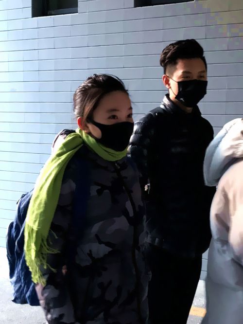 林妙可现身北影表演系初试现场