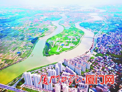 通过推行河长制,岛外溪流面貌大为改观。图为同安东西溪。(陈嘉新 摄)