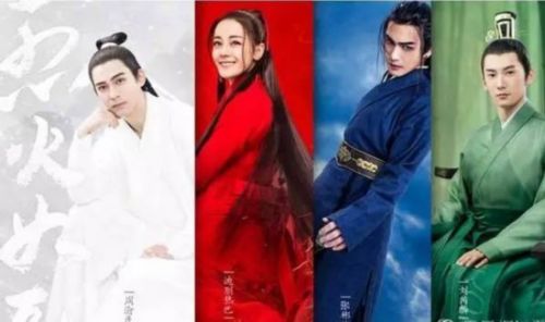 三生三世原班人马参加 《烈火如歌》迪丽热巴造型神似白浅