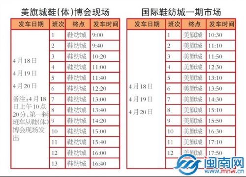 鞋（体）博会嘉宾直通车2