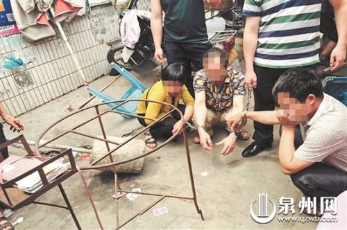 安溪西坪三人放着生意不做 菜市场聚赌被捕(图
