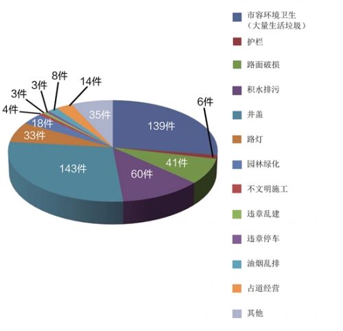 五百余件举报 卫生和井盖问题占“大头”