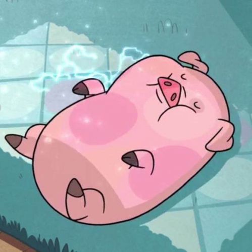 怪诞小镇摇摇猪头像无水印高清下载 怪诞小镇