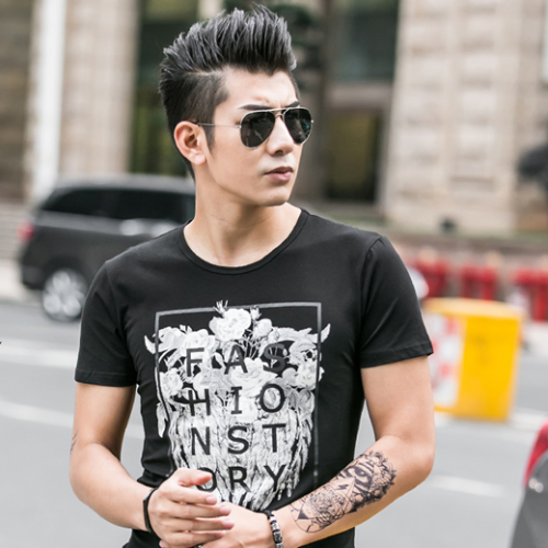 男生发型图片大全2017 小清新帅气短发铲两边90后发型