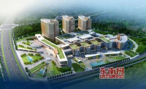 莆田涵江医院新院主体封顶 按三甲医院标准建