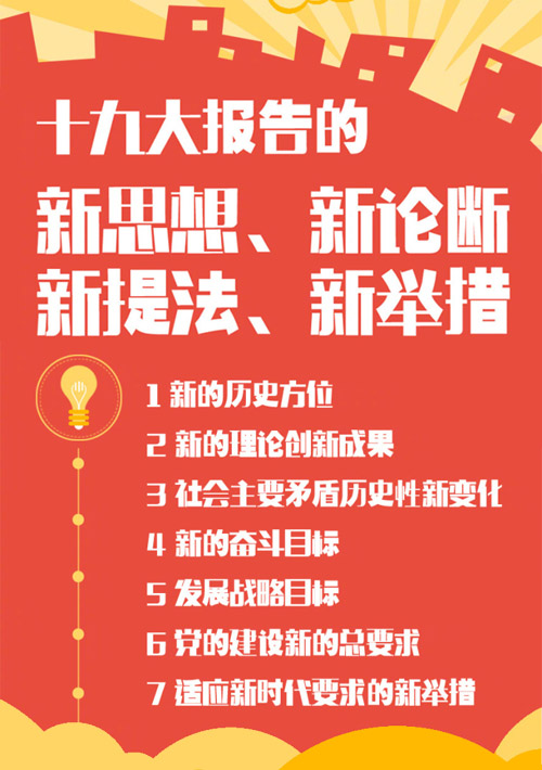 十九大报告有这 些“新”