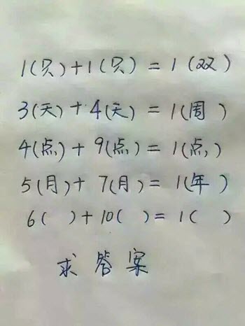 6()+10()=1()正确答案是什么 网友脑洞一波内涵答案
