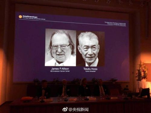 2018年诺贝尔生理学或医学奖公布