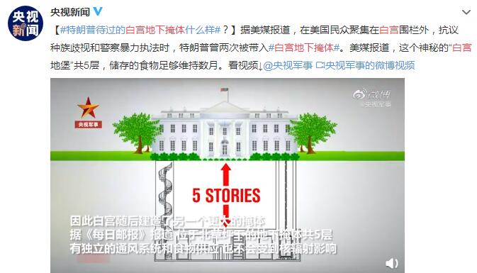 特朗普待过的白宫地下掩体什么样 “白宫地堡”共5层(视频)