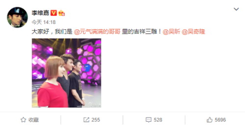 维嘉吴昕吴奇隆同款鹰钩鼻 网友：异父异母三胞胎