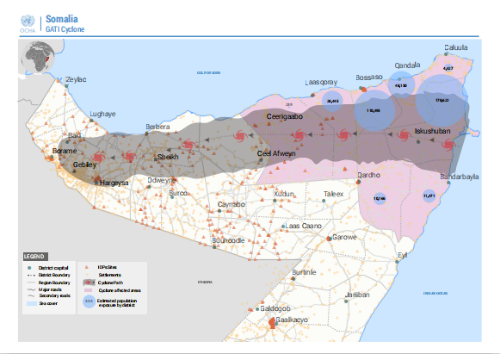 热带风暴尕提袭击索马里 1天内致8名渔民死亡