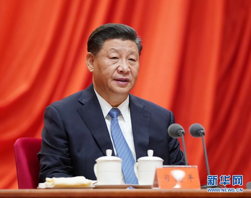 1月22日，中共中央总书记、国家主席、中央军委主席习近平在中国共产党第十九届中央纪律检查委员会第五次全体会议上发表重要讲话。 新华社记者 李学仁 摄