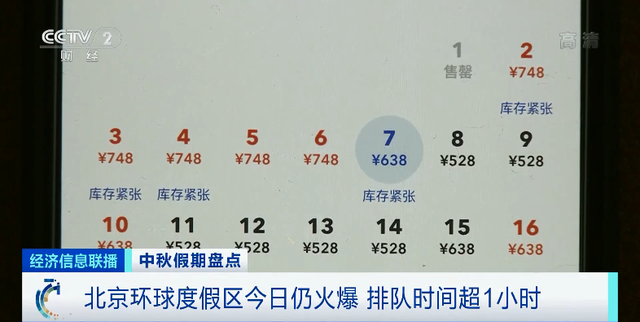 十一假期环球影城人均消费或超3300元