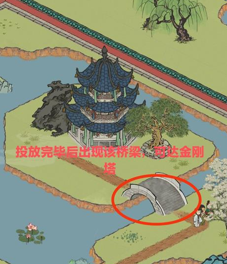 江南百景图松江探险华亭重彩金刚塔怎么去 松江探险华亭重彩金刚塔位置