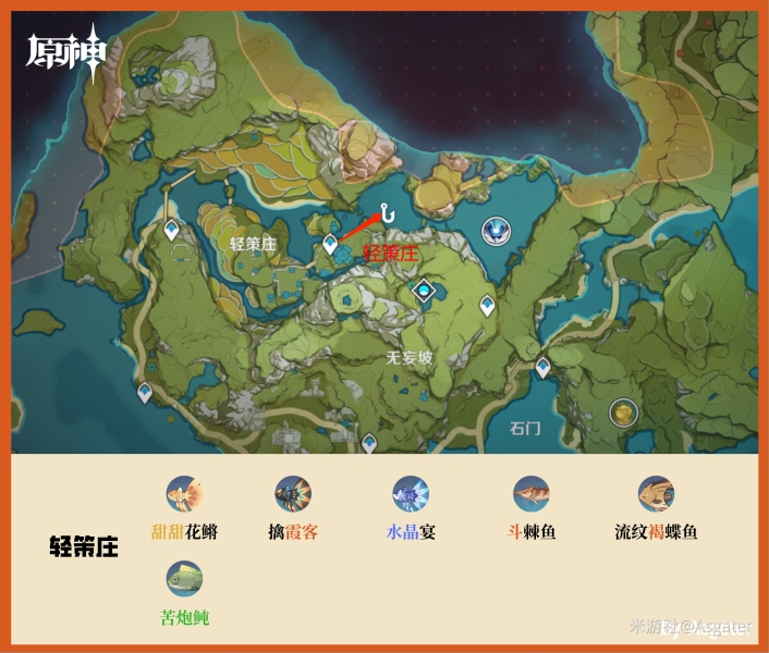 原神璃月钓鱼点在哪 原神璃月钓鱼点分布图