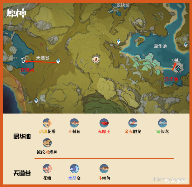 原神璃月钓鱼点在哪 原神璃月钓鱼点分布图