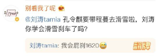 刘涛被问学会滑雪刹车了吗 搞笑回应：我会屁刹1620