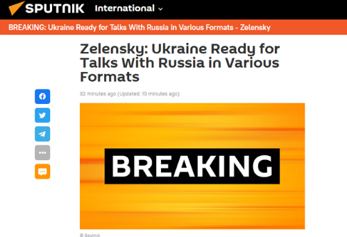 乌总统:普京没有回复通话请求