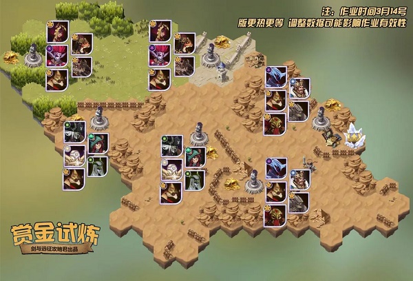 剑与远征奥黛丽赏金试炼之地怎么过?奥黛丽赏金试炼之地通关路线图