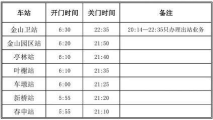 上海金山铁路最新时刻表2022 4月1日至4日继续停运