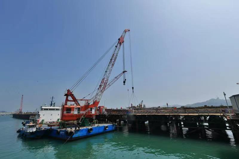 福建中燃湄洲湾能源项目码头EPC工程有序推进
