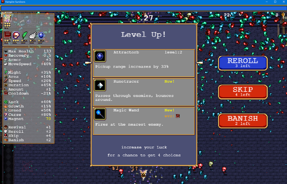 吸血鬼幸存者篮球骨头怎么出?吸血鬼幸存者玄学出篮球骨头方法