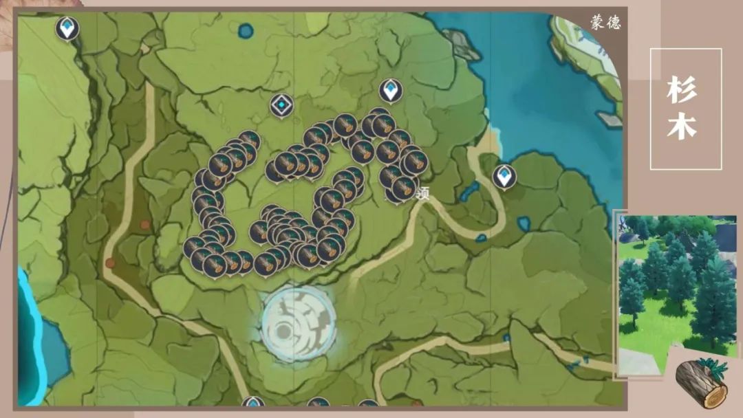 原神木材怎么采集?原神木材位置分布图采集路线推荐
