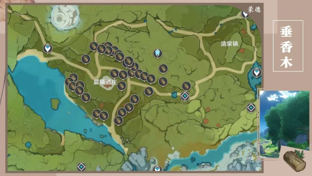 原神木材怎么采集?原神木材位置分布图采集路线推荐