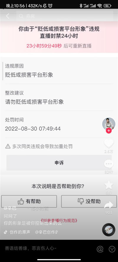 辛巴发长文称刘畊宏夫妇卖假货