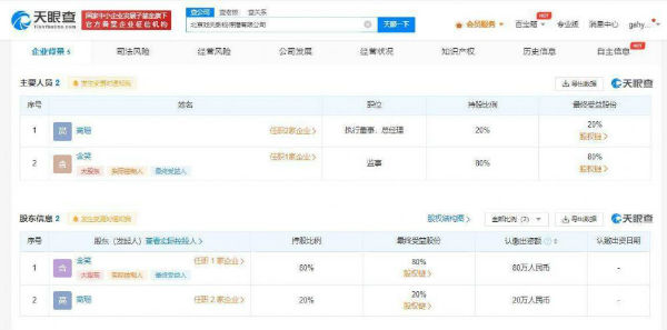 涉毒演员含笑公司已被吊销 其成立于2000年12月