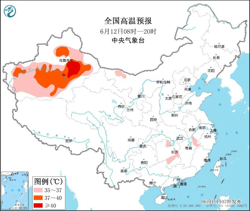 全国高温降水天气预报：黄淮江汉等逐渐“退烧”  华南等雨势较强