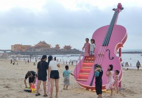 永寧海濱添新景  “小提琴”成打卡新地標(biāo)