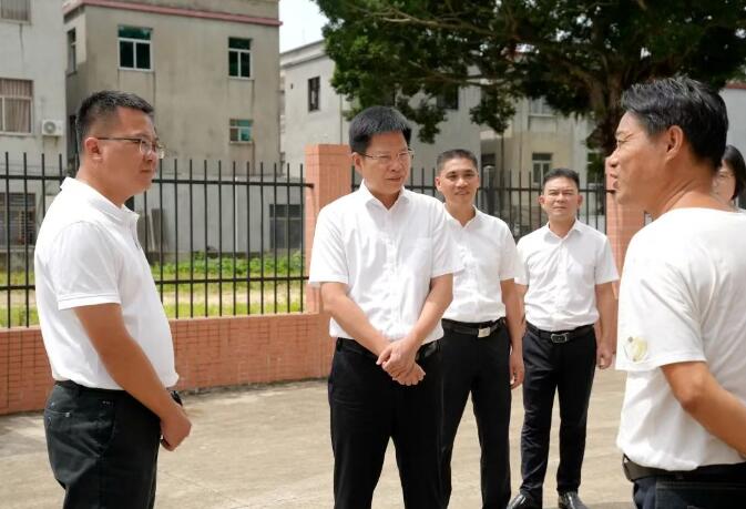 云霄县委书记调研陈岱镇重点工作