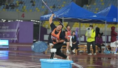 全國田徑冠軍賽：嚴子怡奪得女子標槍冠軍